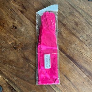 Bright Hot Pink Elbow Length Gloves Barbie Halloween Costume Prom Bridal Formal